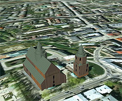 Ilustracja: Kto opracuje Kielce w 3D? <br />
fot. Google Earth