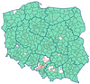 Ilustracja: Ile powiatów korzysta z komunikacji EGiB-EKW?