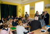 Ilustracja: <b class=pic_title>Debata nauczycieli nt. nowej podstawy programowej kształcenia w zawodzie technik geodeta</b> <br />
<br />
<b class=pic_author>fot.  Anna Wardziak</b><br />
<br />

